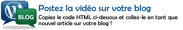 Partagez sur votre blog